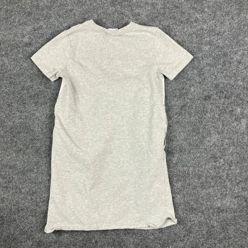 Nike T-Shirt Girls Size M‎ Gray Short Sleeve Casual Multicolor Logo Tee